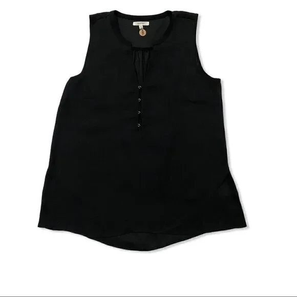 Maurices Black V Neck Sleeveless Blouse - Picture 4 of 6